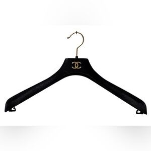 CHANEL Velvet Black and Gold Hanger